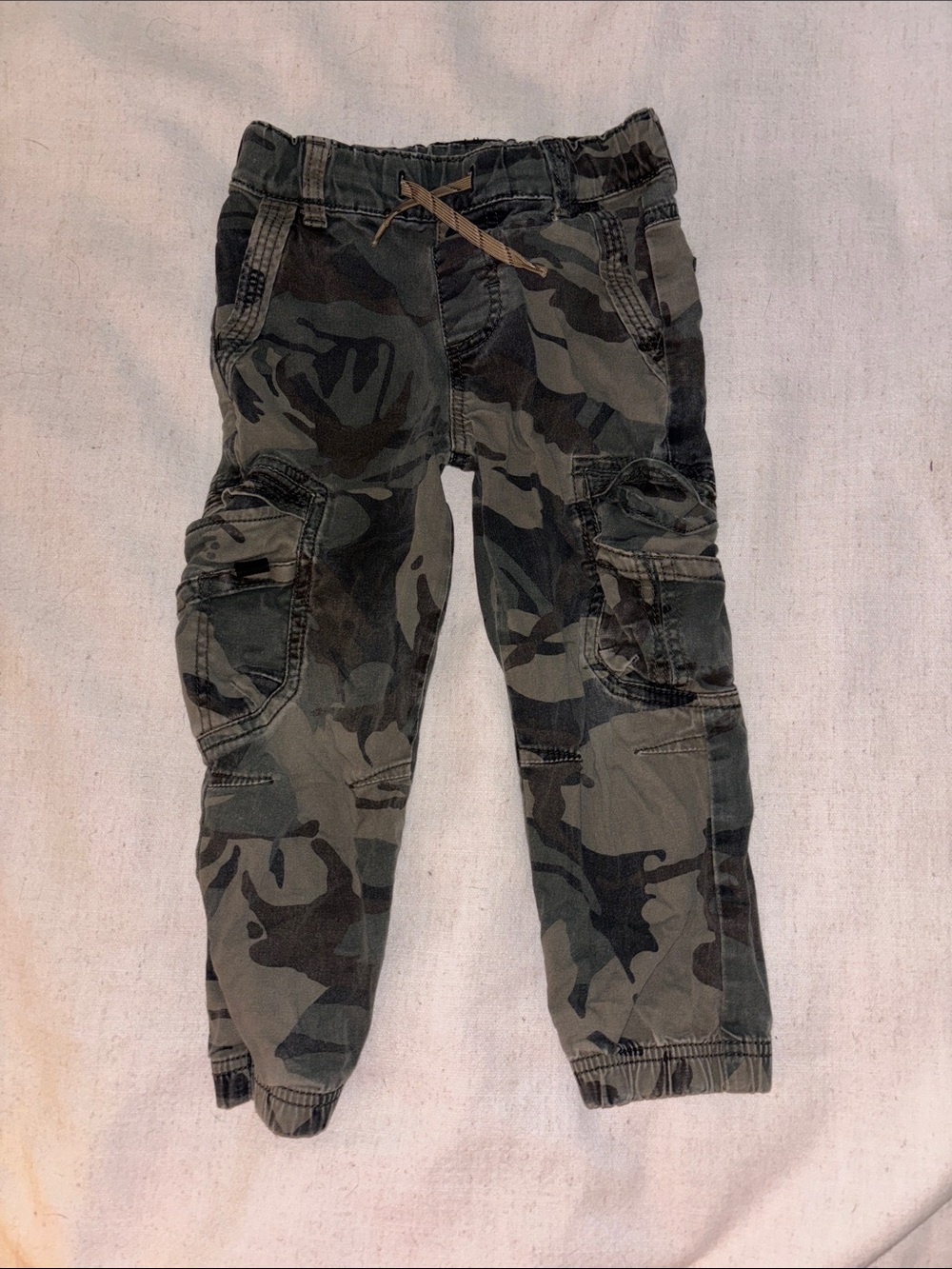 Wrangler Kids Olive Camo Cargo Pants